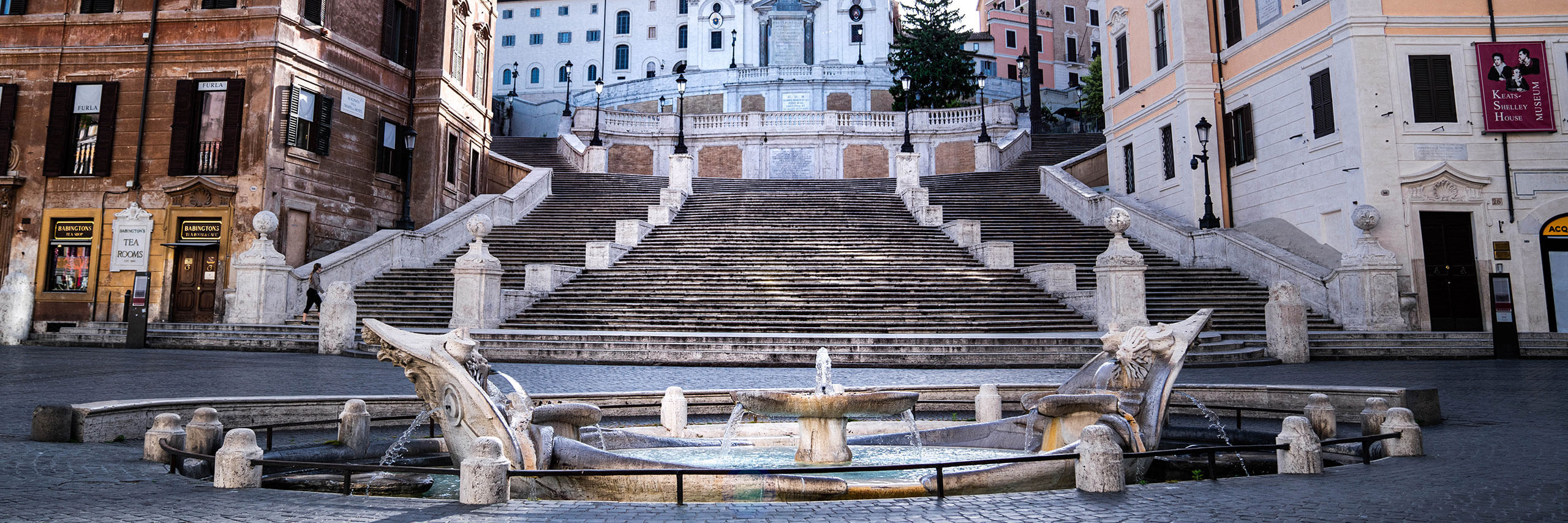 La Barcaccia fountain in Italy